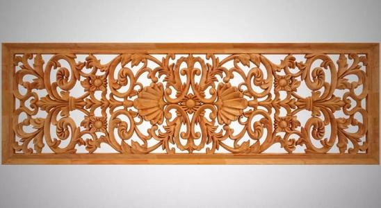 Rectangular Floral Ornament