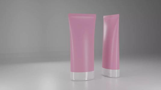 cosmetics packaging low poly 3D model