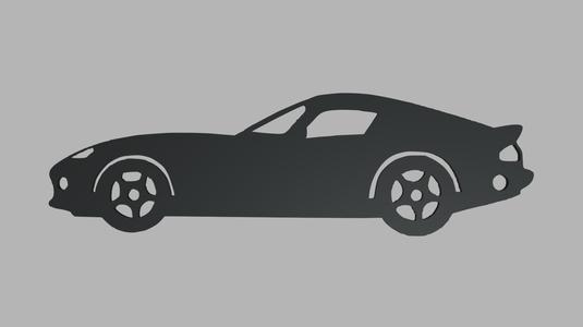 2003 Dodge Viper GTS Coupe Silhouette Key Ring