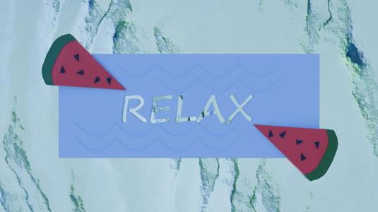 Pool "RELAX" Sign