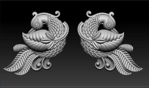 peacock 3D print model 3D print model