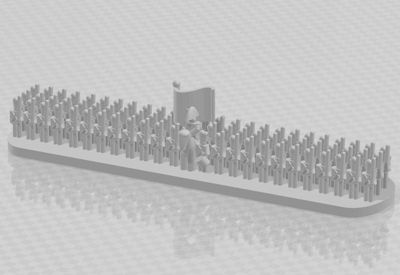 3mm French Line Infantry battalion