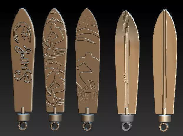 Surfboards keychains earrings pendants