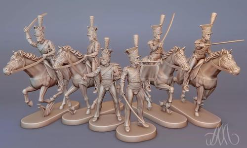 Army of Napoleon Uhlans Cavalry Miniatures