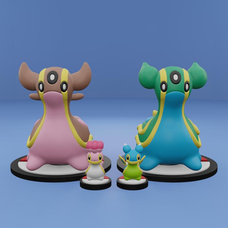 Pokemon No. 422-423 Shellos, Gastrodon (East & West Sea)