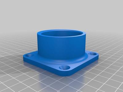 Tube railing wall mount adapter