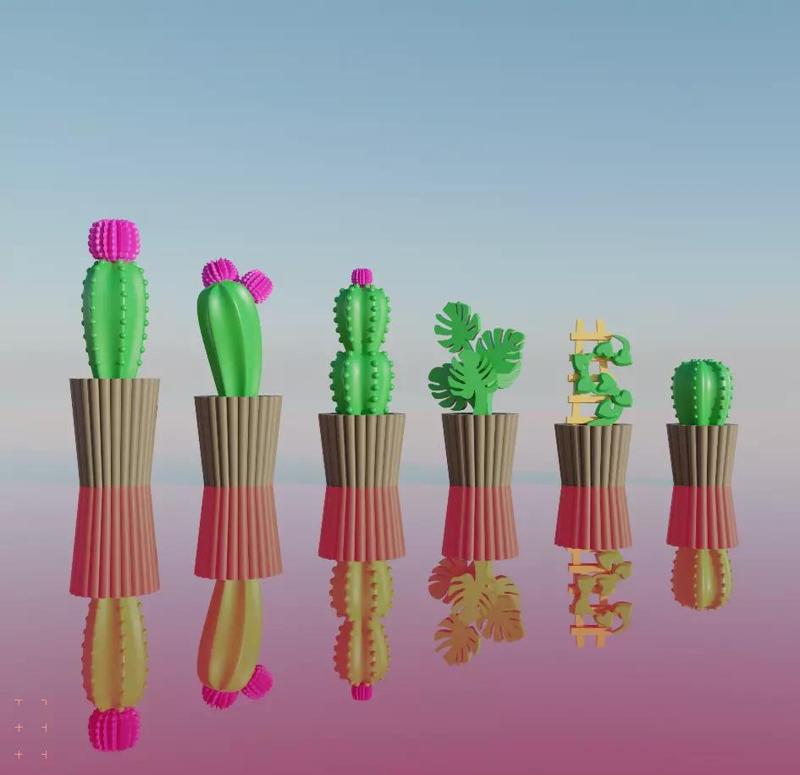 Designer Chess set - house plants