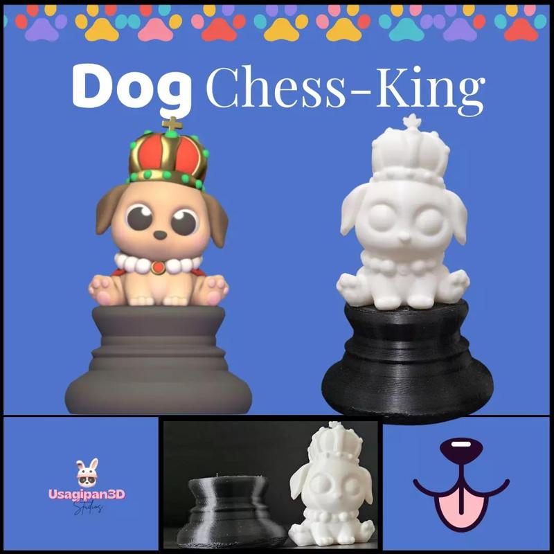 Cute Dog Chess - King