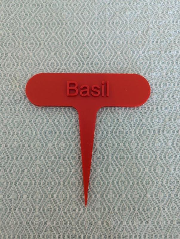 Basil Plant Marker / Stake / Stick