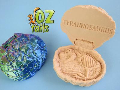 T-Rex "Flip-Top" Fossil Rock 3D Print