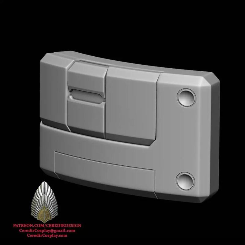 Mandalorian Armorer Belt Pieces 3D DIGITAL DOWNLOAD