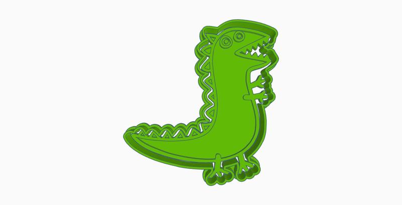 PEPPA PIG DINOSAUR GEORGE COOKIE CUTTER