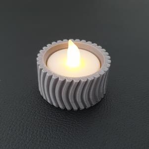 Small Textured Tealight Holder, Slimprint