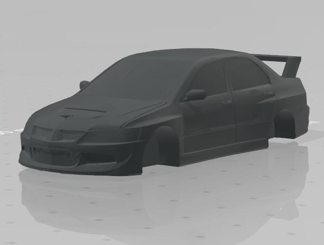 Hotwheels Model 1:61 Mitsubishi Evo 8 VIII