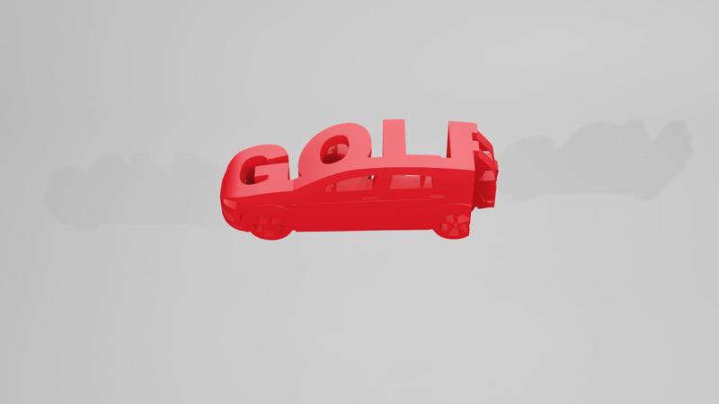 Volkswagen Golf MK6 (Golf Logo) - Keychain