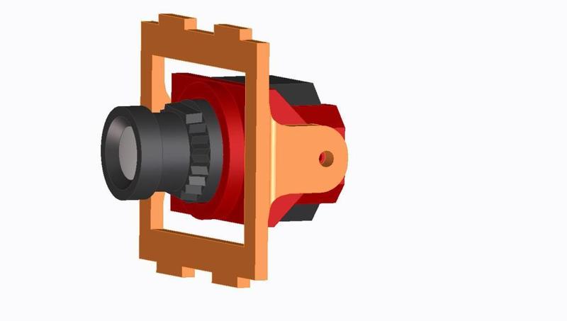 Tiltable FPV QAV ZMR 250 Race Copter Fathshark 600TVL Cam Holder