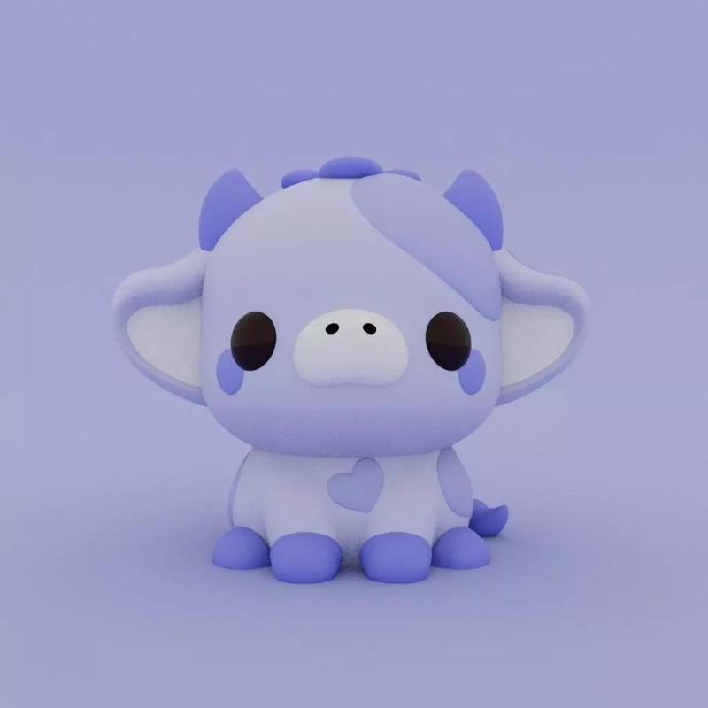 Kawaii Cow - Blueberry