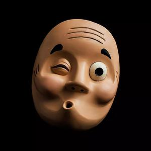 Japanese Hyottoko Mask Props Second Life toy