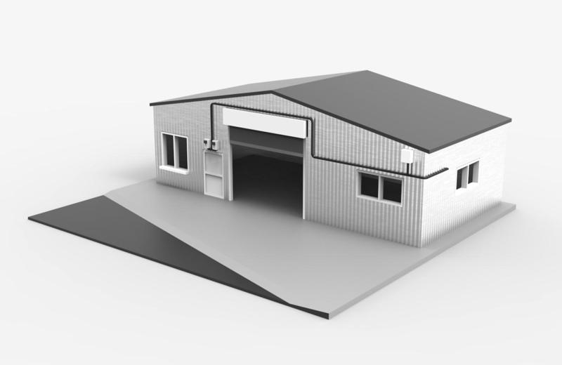 RWB Headquarters - Workshop and Garage RAUH Welt Begriff - Diorama 1/64