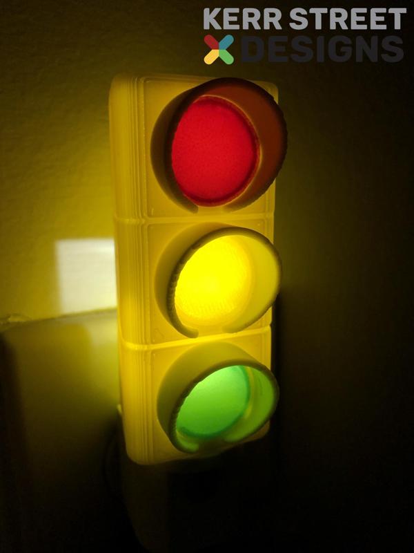 Cute Stoplight Nightlight-3D Stoplight Racing Nightlight for Children's Rooms