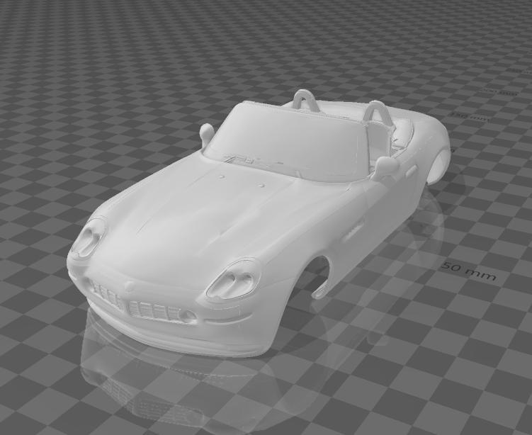 BMW Z8 Shell Body – Divided Parts for Easy Printing
