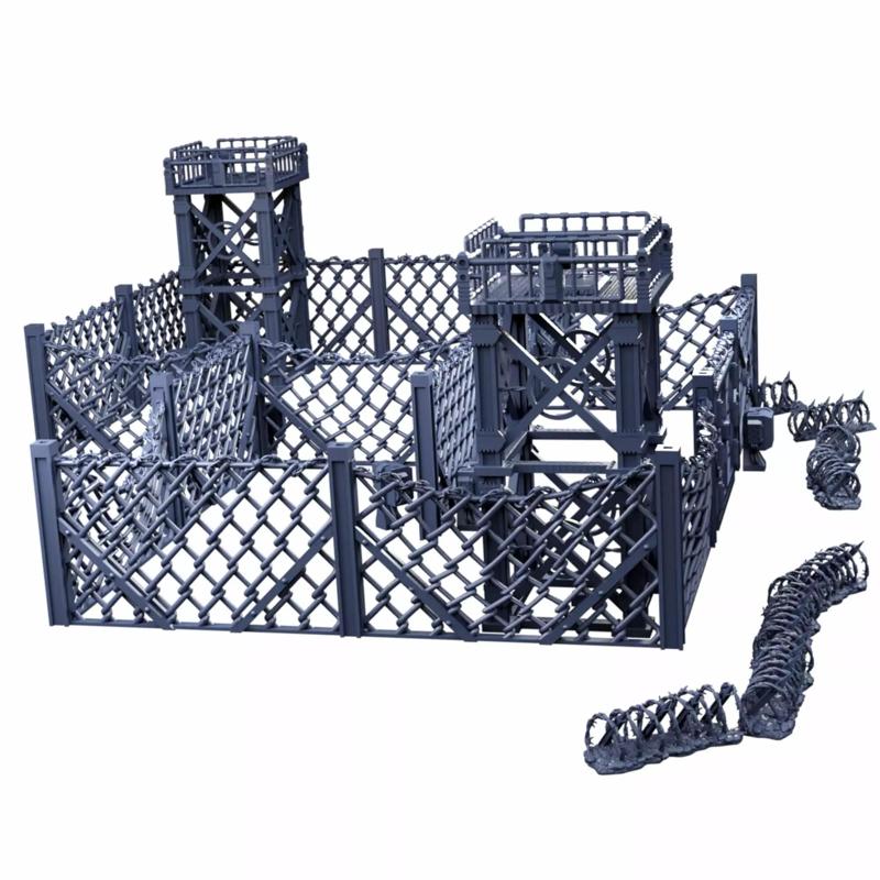 Industrial Chain Link Fences And Watch Towers