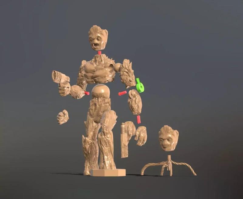 INSPIRITED GUARDIANS VOL3 NEW GROOT WITH GUNS