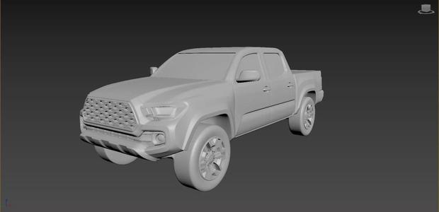 Toyota Tacoma 2020 on a small scale
