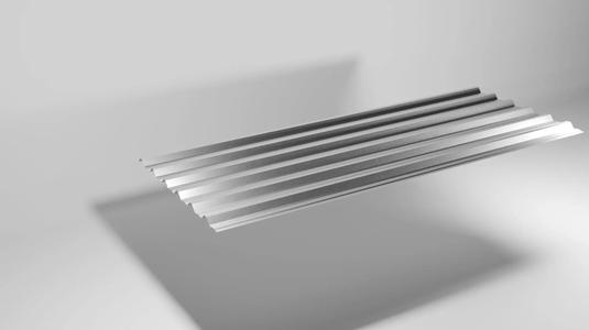 Zinc roof tile