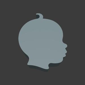 Baby Head Symbol Meeple Silhouette – 3D Printable Game Token