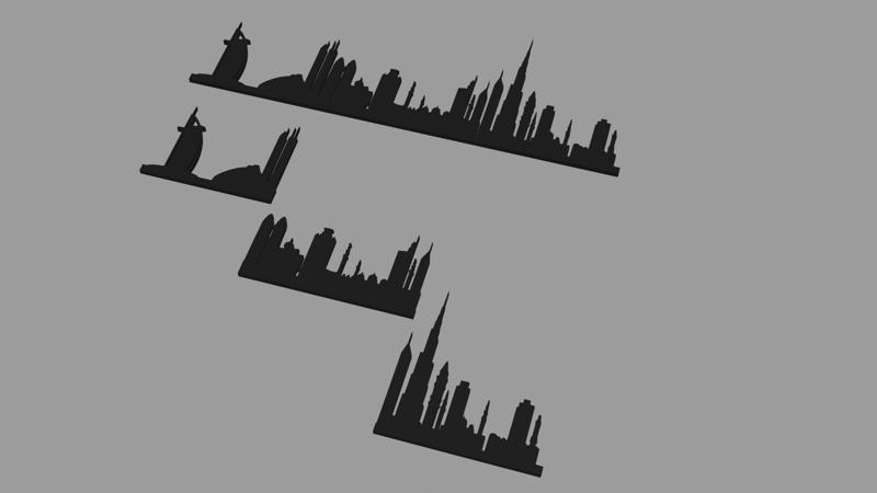 Dubai Skyline | Dubai silhouette