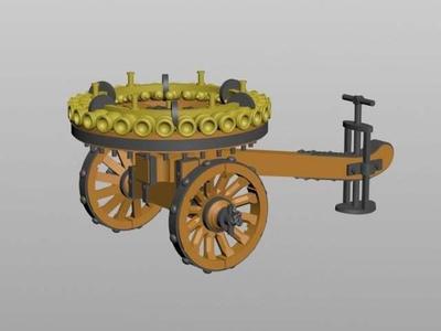 Nartov multi-barrel mortar