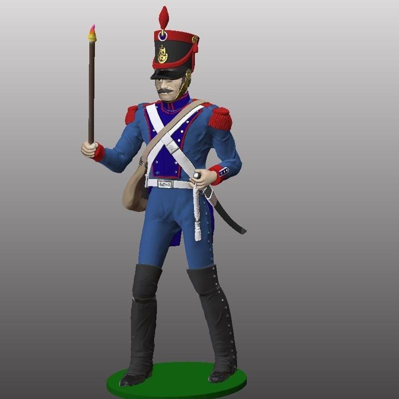 ARTILLEUR NAPOLEON -SERVANT CANON GRIBEAUVAL #4