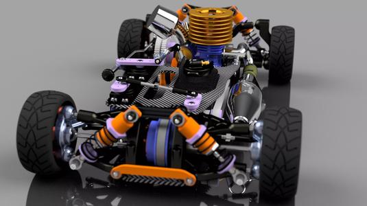RC CAR CHASSIS KIT 3D printable model