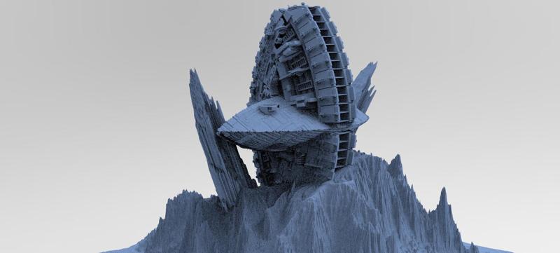 Ancient Athena Sci-Fi Mountain 7