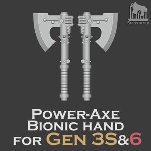 Gen 3S&6 Bionic hands - Power Axe