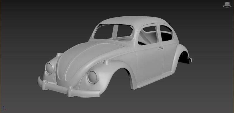 Volkswagen Beetle 1967 Body for print