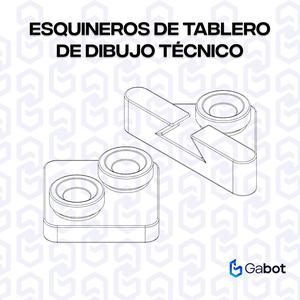 Technical drawing board corner pieces