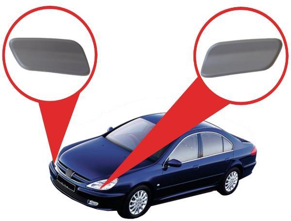 HEADLAMP HEADLIGHT WASHER JET COVER PEUGEOT 607 1999-2005