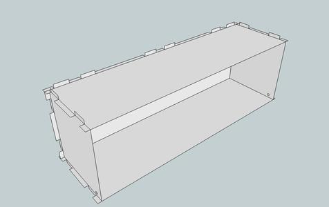 Eurorack Lasercut Case 84HP 3U 123mm