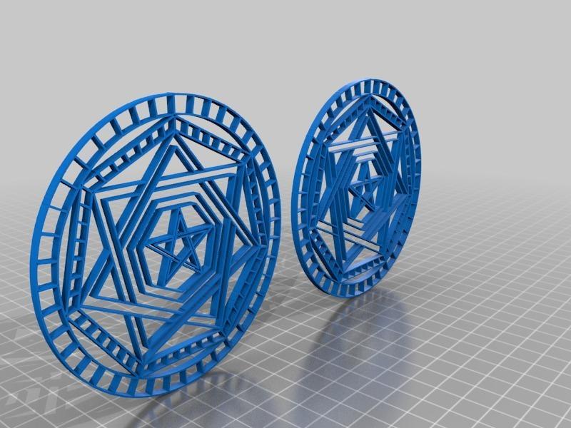 Original & Mirrored SDA 4" x 4" x 1/8"