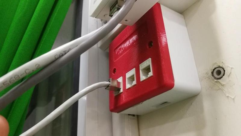 3 Ports Ethernet Socket Housing