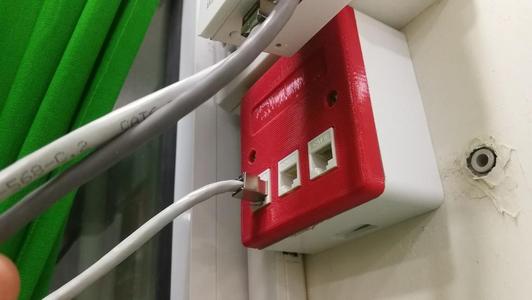 3 Ports Ethernet Socket Housing