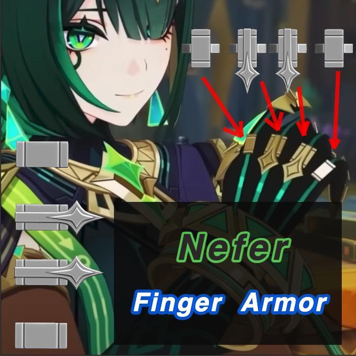 Nefer finger armor - Genshin Impact