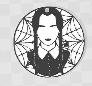 merlina / wednesday keychain