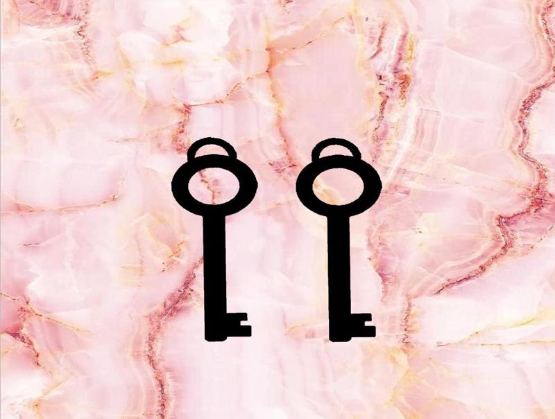 earrings key pendant key ring