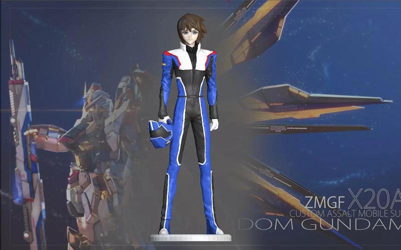KIRA YAMATO 3D PRINT GUNDAM SEED DESTINY ANIME ANIMATION