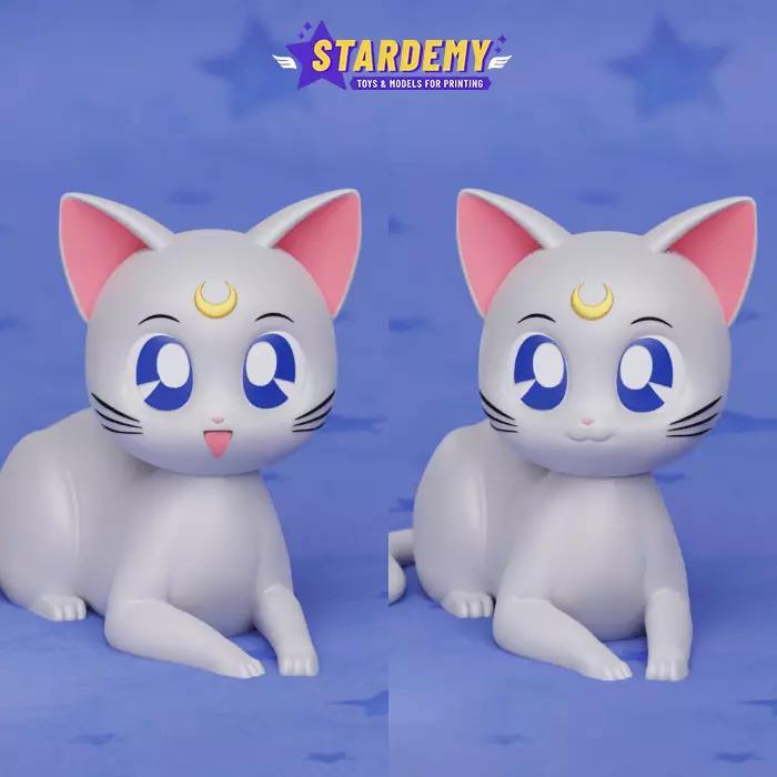ARTEMIS SAILOR MOON STATUE TOY Laying Cat