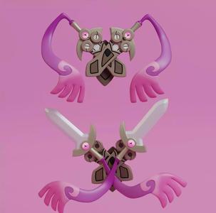 Pokemon - Doublade  with 2 poses