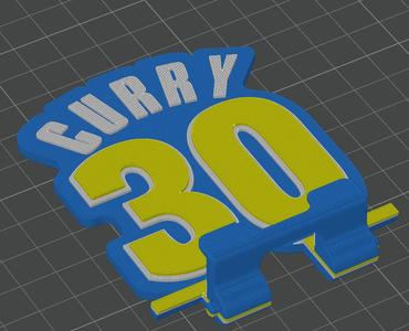 Curry 30 Mobile Phone Holder - 3D Printable STL for Golden State Warriors Fans